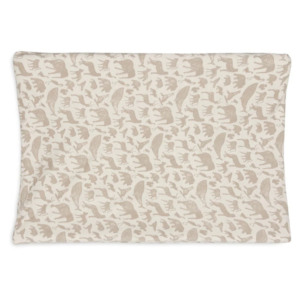 Housse de matelas à langer Jersey Animals Nougat – 50 x 70 cm – Jollein