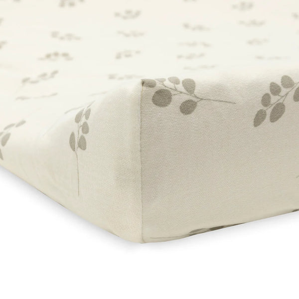 Housse de matelas à langer Jersey Tiny Twig Olive Green – 50 x 70 cm – Jollein