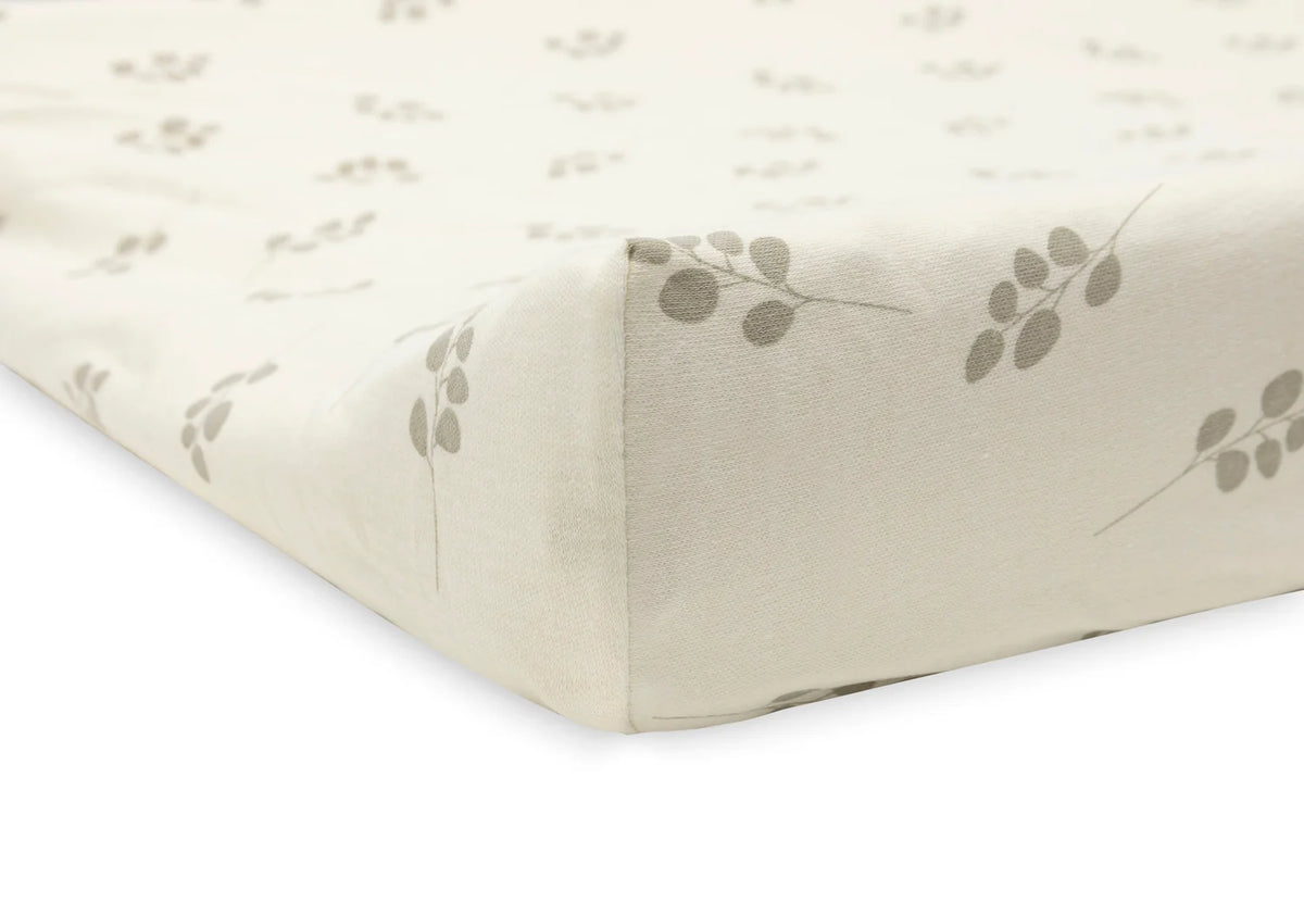 Housse de matelas à langer Jersey Tiny Twig Olive Green – 50 x 70 cm – Jollein