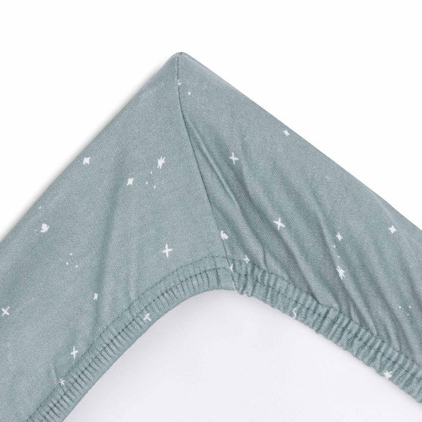 Housse de matelas à langer Jersey Twinkling Sea Green – 50 x 70 cm – Jollein
