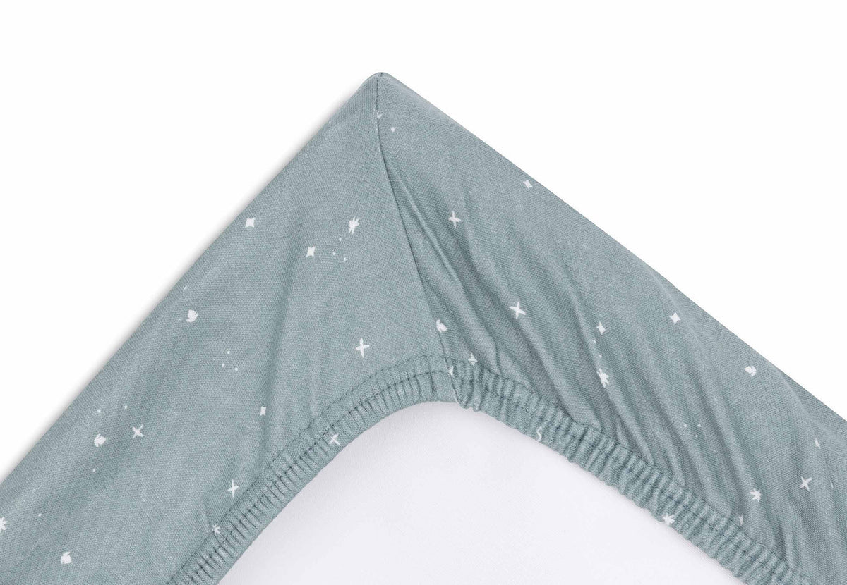 Housse de matelas à langer Jersey Twinkling Sea Green – 50 x 70 cm – Jollein
