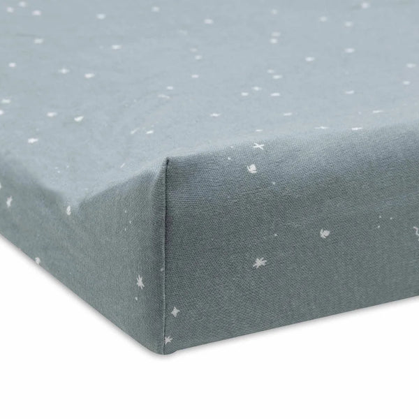 Housse de matelas à langer Jersey Twinkling Sea Green – 50 x 70 cm – Jollein