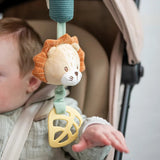 Jouet d'éveil sonore Lion Léon 28 cm – Nattou – Hochet à suspendre multicolore 🦁 NATTOU
