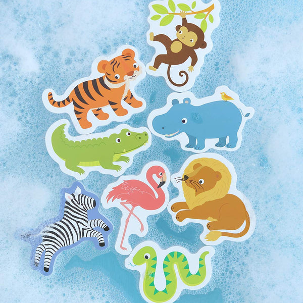 Jouets de bain en mousse – Safari – 14 pièces mushie