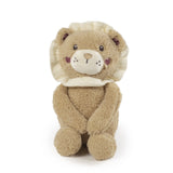 Lion en peluche bébé dès la naissance (30 cm). Doudou doux, détails brodés, sans petites pièces. Conforme EN-71.