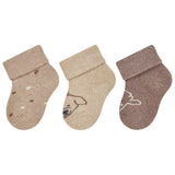 Lot de 3 paires de chaussettes bébé Ferme – Chien, pois & mouton – 0/4 mois STERNTALER