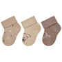 Lot de 3 paires de chaussettes bébé Ferme – Chien, pois & mouton – 0/4 mois STERNTALER