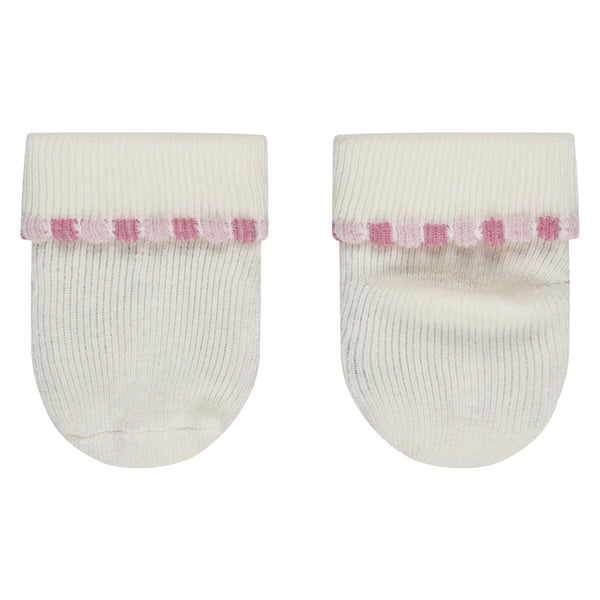 Lot de 3 paires de chaussettes bébé Fleurs – Unies, fleurs & pois – 0/4 mois STERNTALER