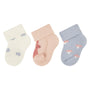 Lot de 3 paires de chaussettes bébé Lapin – Fleurs, lapin & champignon – 0/4 mois STERNTALER