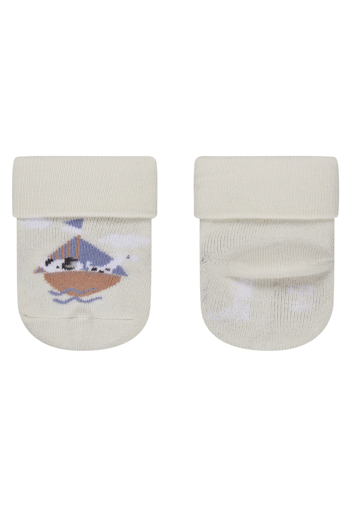 Lot de 3 paires de chaussettes bébé Marin – Bateau, uni & mouette – 6/12 mois STERNTALER