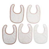 Lot de 5 bavoirs imperméables Soft Plumes – Dès la naissance JOLLEIN