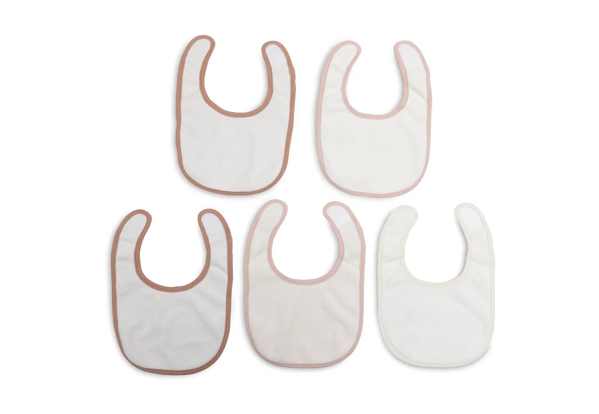 Lot de 5 bavoirs imperméables Soft Plumes – Dès la naissance JOLLEIN