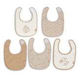 Lot de 5 bavoirs imperméables Woolly – Dès la naissance JOLLEIN
