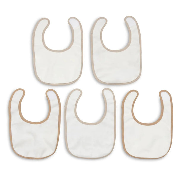 Lot de 5 bavoirs imperméables Woolly – Dès la naissance JOLLEIN