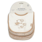 Lot de 5 bavoirs imperméables Woolly – Dès la naissance JOLLEIN