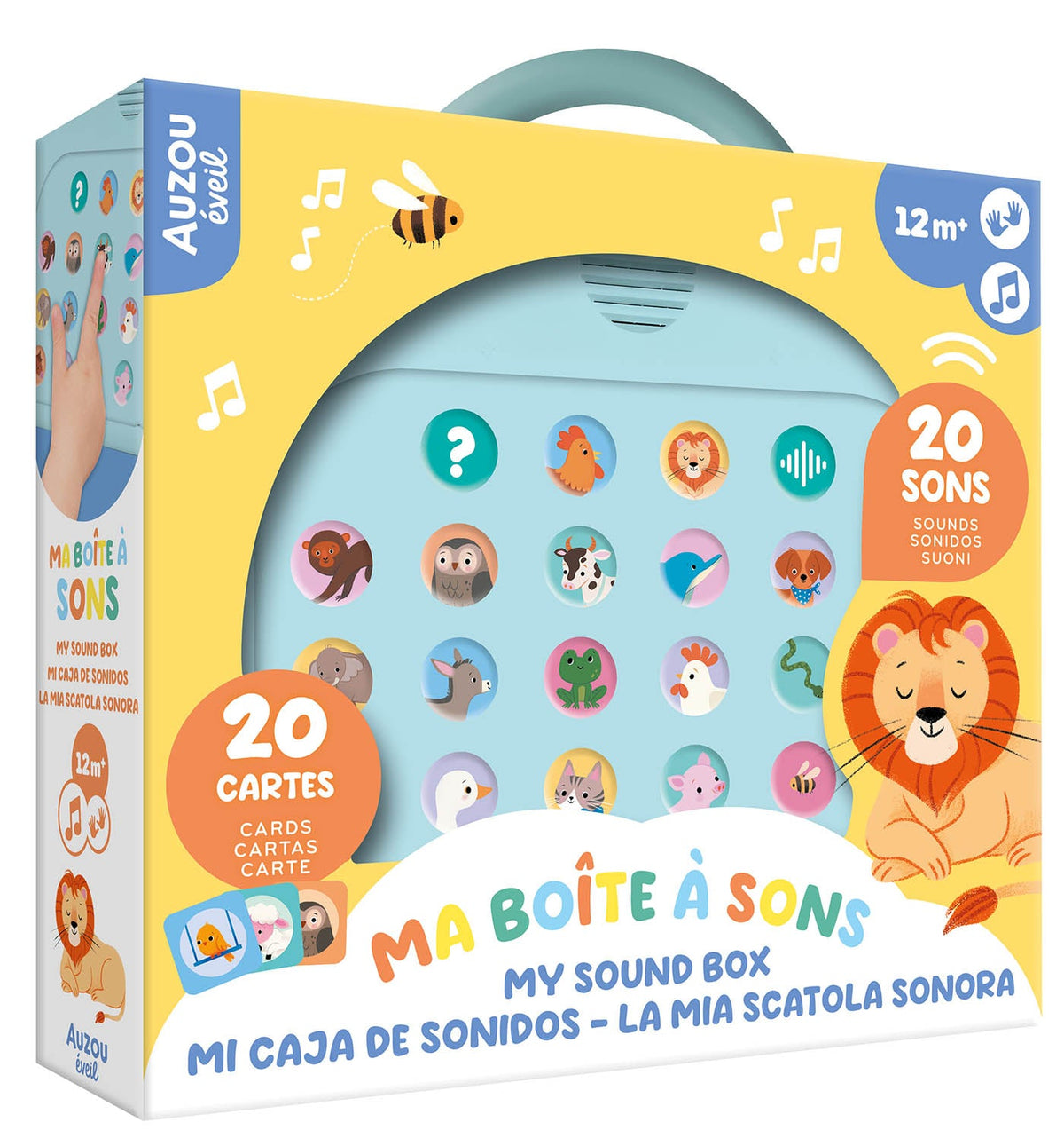 Ma Boîte à Sons – Jeu Sonore Interactif 20 Cris d'Animaux dès 1 An AUZOU