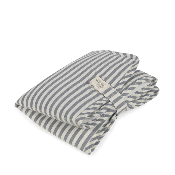 Matelas à langer nomade Praliné Rayures Matcha – Walking Mum – 34 × 66 cm walking mum