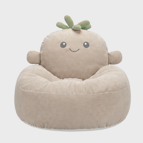 Fauteuil enfant Pico Noukie's en velours côtelé ultra doux, confortable et parfaitement adapté aux tout-petits pour lire, jouer et se détendre.