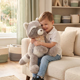 Peluche raton laveur Raku 60 cm – Noukie's – Grande peluche XXL dès la naissance 🦝🤎 NOUKIES