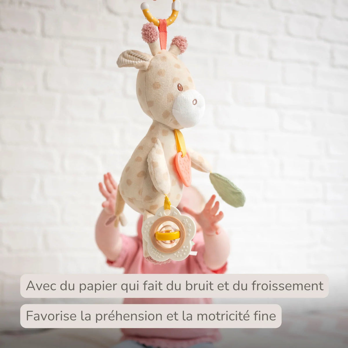 Peluche d'activités Gina la Girafe 30 cm – Nattou 🦒 NATTOU