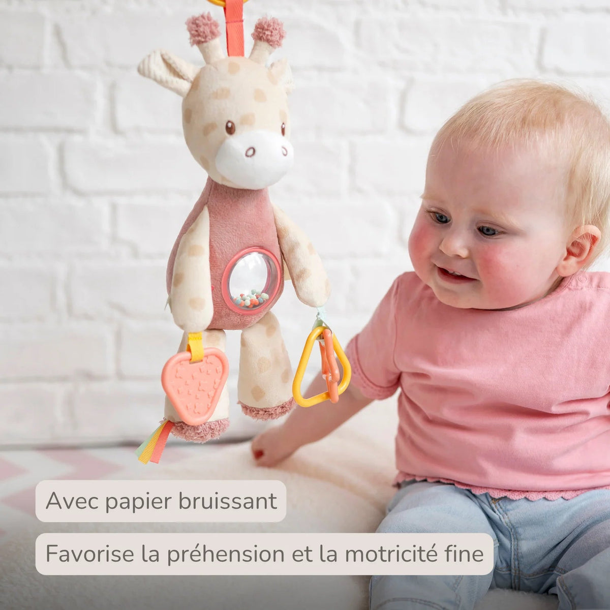 Peluche d'activités Gina la Girafe 25 cm – Nattou – Dès la naissance 🦒 NATTOU