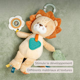 Peluche d'activités Léon le Lion 30 cm – Nattou 🦁 NATTOU