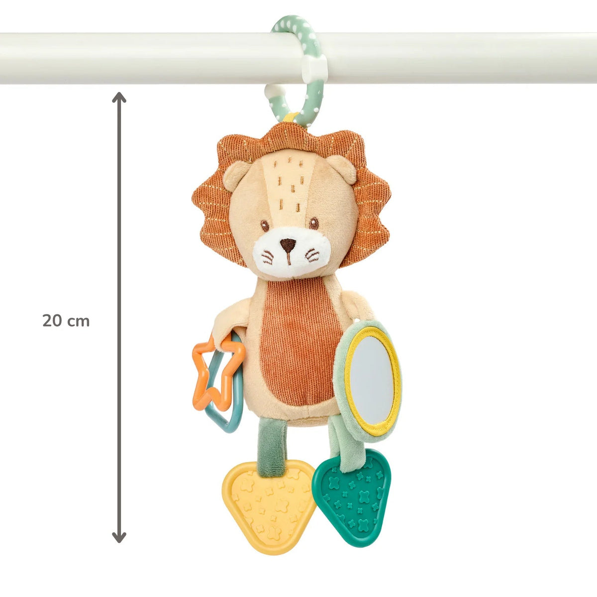 Peluche d'activités Léon le Lion 20 cm – Nattou – Dès la naissance 🦁 NATTOU