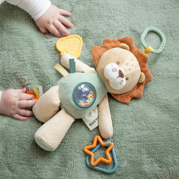 Peluche d'activités Léon le Lion 25 cm – Nattou – Dès la naissance 🦁 NATTOU