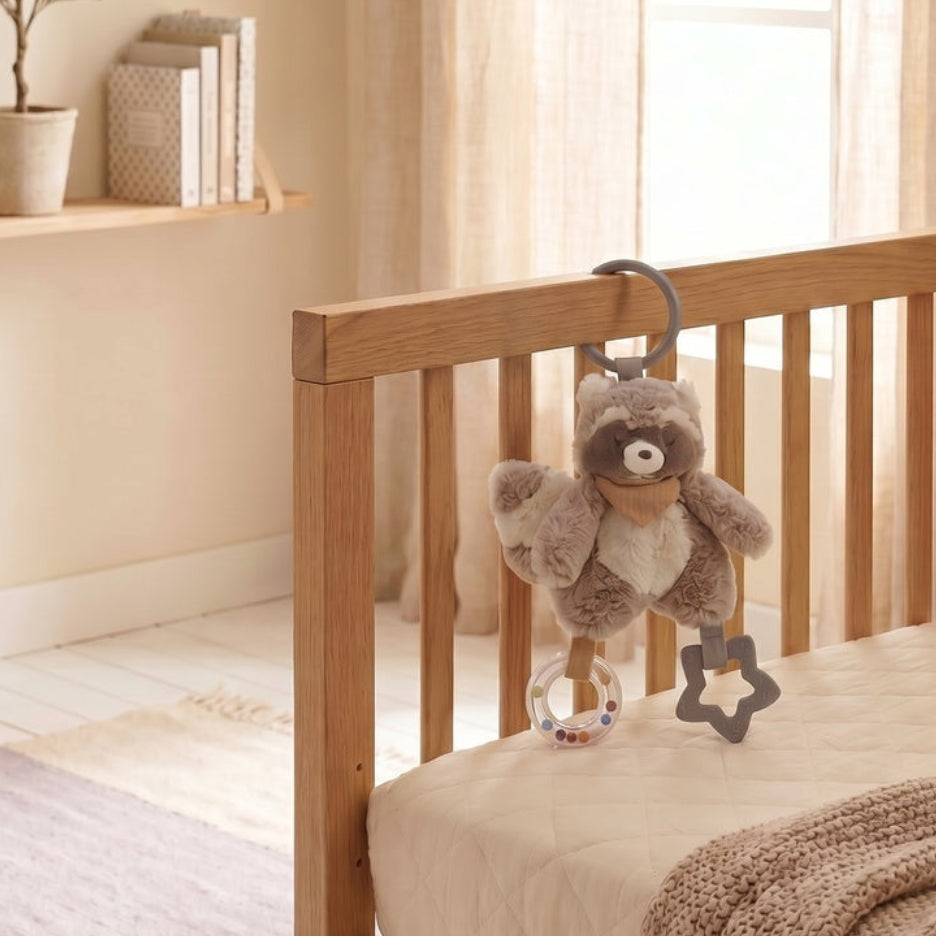 Peluche d'activités nomade Raku le Raton Laveur – Noukie's – Dès 3 mois NOUKIES
