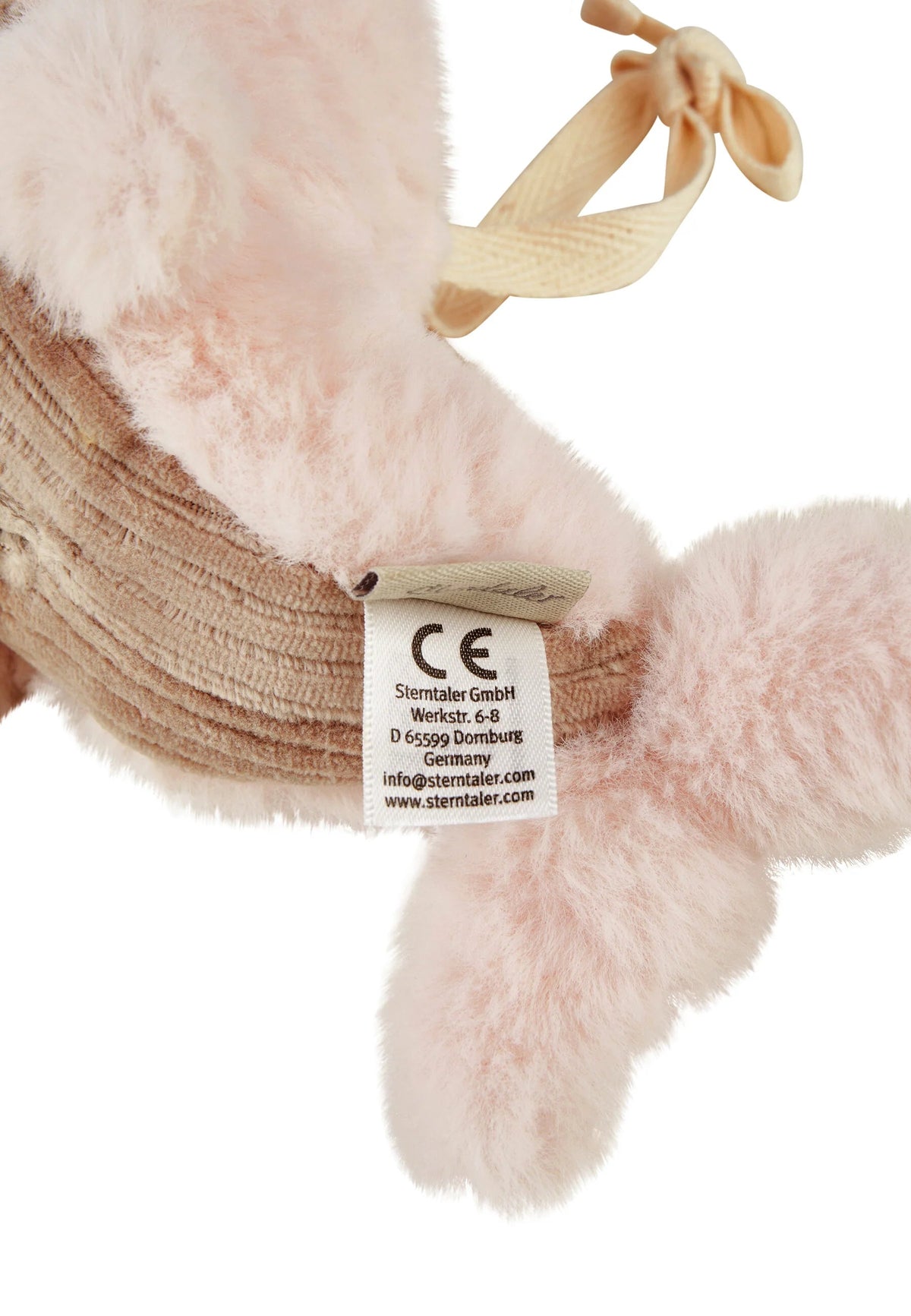 Peluche musicale Baleine – Rose poudré – 18 cm STERNTALER