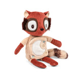 Peluche phosphorescente Elvis le Lémurien avec livre en tissu – Lilliputiens 🌙 liliputiens