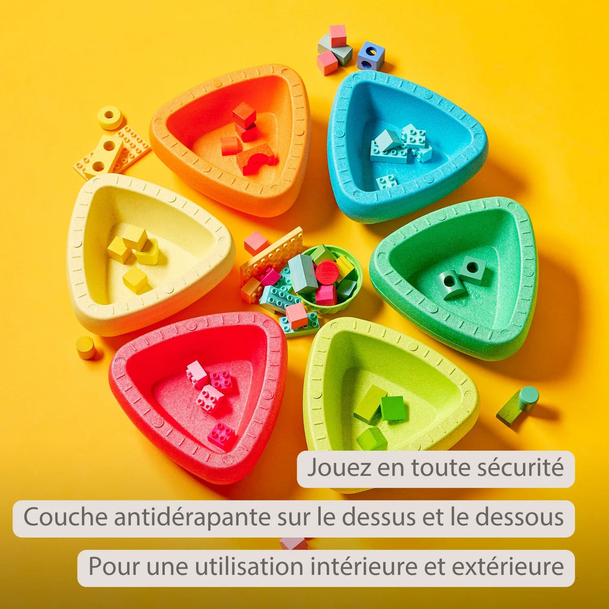 Pierres d'équilibre empilables Blocky 50 cm – Nattou 🌈 NATTOU