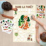 Stickers animaux et nature pour poster éducatif enfant