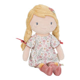 Poupée en peluche 35 cm toute douce dès 12 mois. Doudou rassurant pour câlins, jeux calmes et imagination.