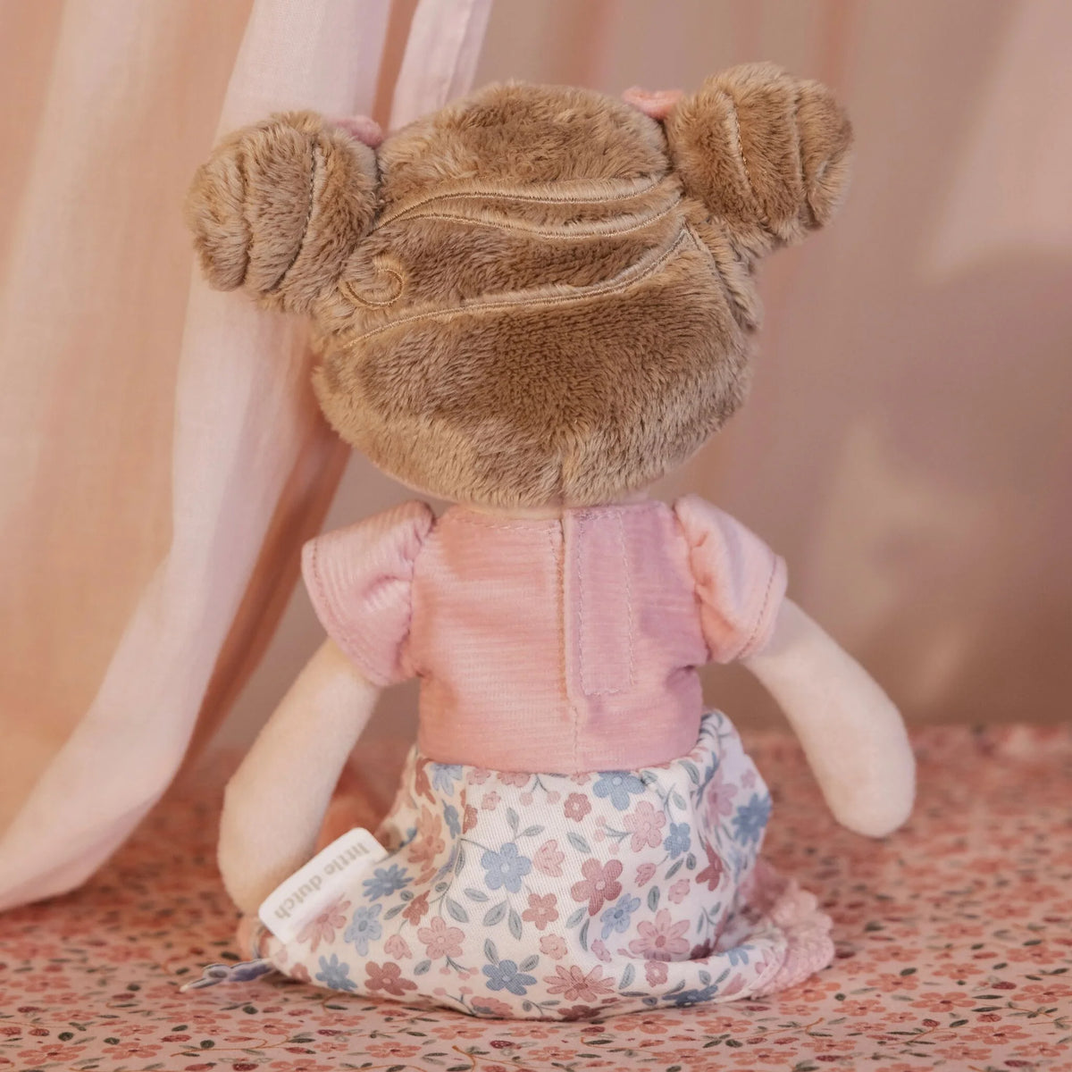 poupée en tissu 35 cm rosa souple bébé 12 mois, une poupée câlin enfant 1 an
