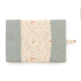 Protège-carnet de santé bébé coton jardin enchanté brodé
