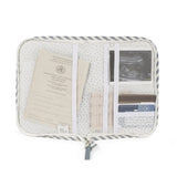 Protège-carnet de santé bébé Praliné Rayures Matcha – Walking Mum walking mum