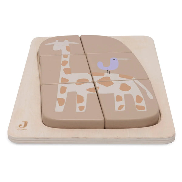 Puzzle en bois Girafe Jungle Jambo – 6 pièces – Jollein