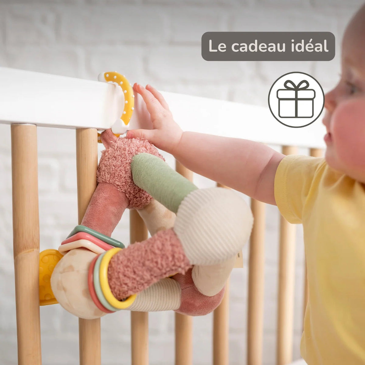 Pyramide d'activités souple Gina la Girafe 18 cm – Nattou 🦒 NATTOU