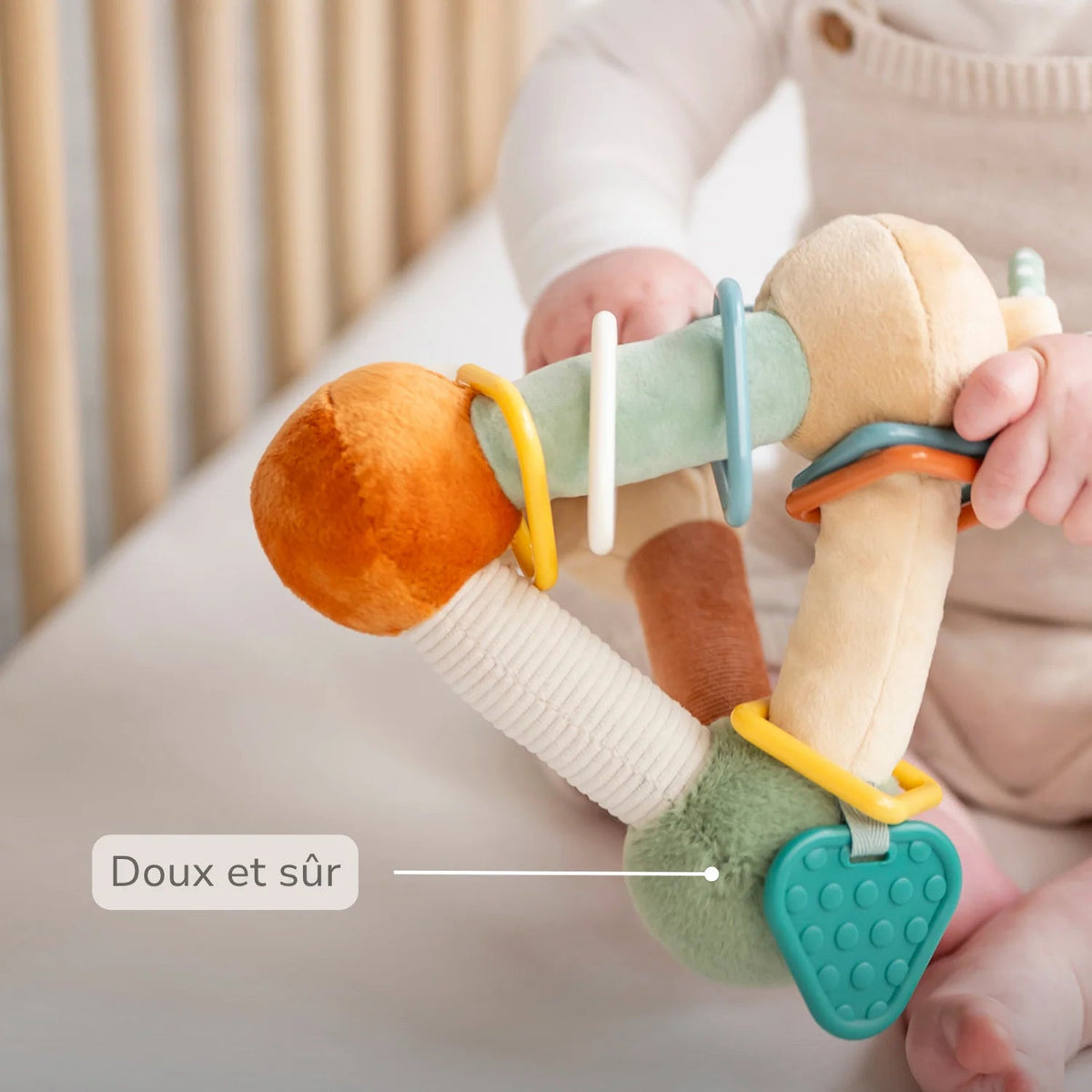 Pyramide d'activités souple Léon le Lion 18 cm – Nattou 🦁 NATTOU