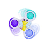 Jouets bébé ventouse sensoriels – Lot de 3 spinners BO JUNGLE