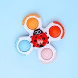 Jouets bébé ventouse sensoriels – Lot de 3 spinners BO JUNGLE