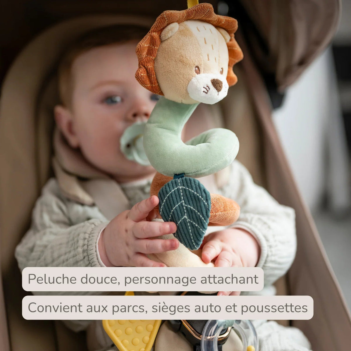 Spirale d'activités suspendue Léon le Lion 28 cm – Nattou 🦁 NATTOU