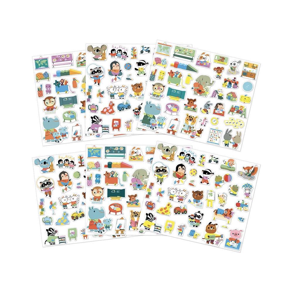 Stickers Maternelle x200 – Janod 🐻🎒 JANOD