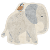 Tapis enfant éléphant en coton bio : l’élément parfait pour une chambre douce, chaleureuse et confortable.