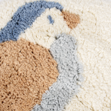 Tapis enfant éléphant en coton bio : l’élément parfait pour une chambre douce, chaleureuse et confortable.