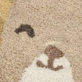 Tapis enfant safari en coton bio : l’allié parfait pour une chambre douce, ludique et confortable dès la naissance.