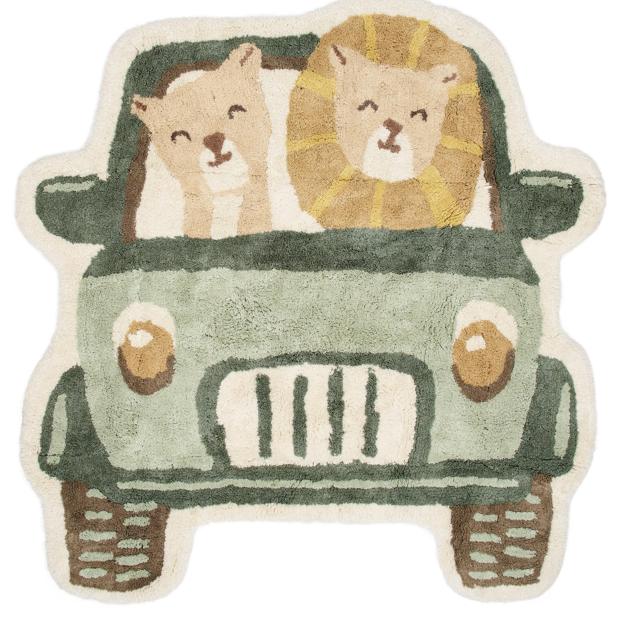 Tapis enfant safari en coton bio : l’allié parfait pour une chambre douce, ludique et confortable dès la naissance.