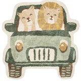 Tapis enfant safari en coton bio : l’allié parfait pour une chambre douce, ludique et confortable dès la naissance.