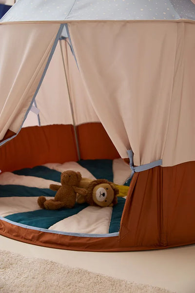 Tente cirque bleue enfant pop-up – cabane cosy dès 2 ans